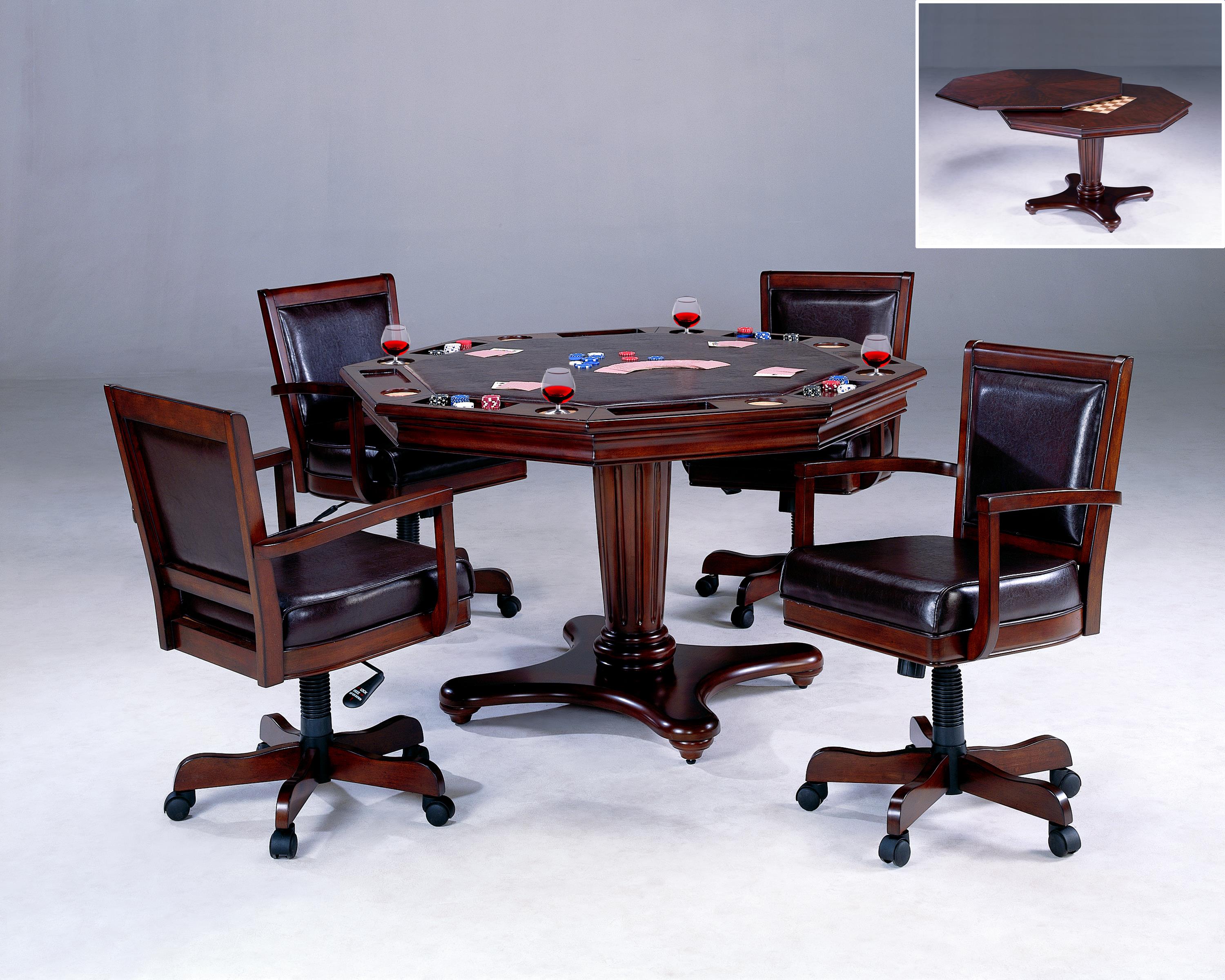 Hillsdale Ambassador 6124GTB Game Table with Separate Dining and Game